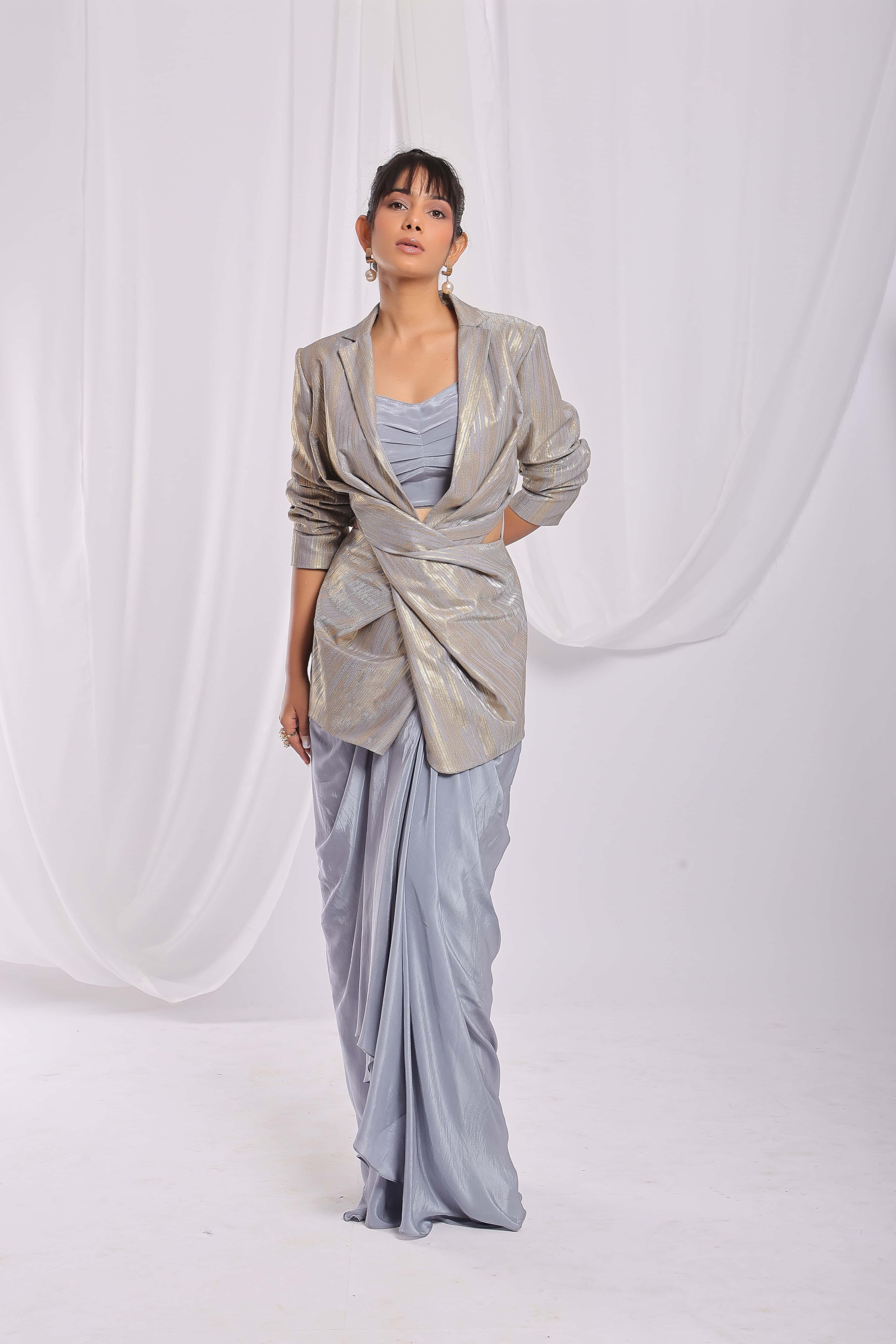 Steel Elegance Drape Enesemble